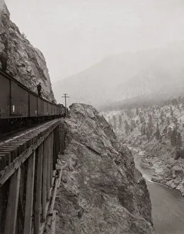 Train on the Candian Pacific Railway, c. 1890