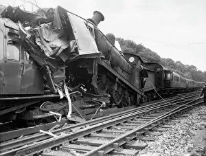 Railways Gallery: Train collision, Maze Hill Station, SE London