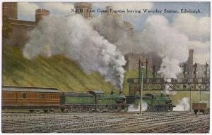 Waverley Collection: Train Leaves Edinburgh