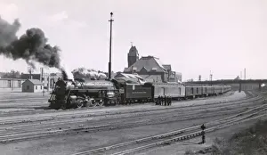 Billowing Prints: Train leaving Union Station, Pueblo, Colorado, USA