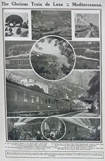 Train from London to the Mediterranean