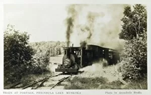 Images Dated 3rd May 2011: Train at Portage, Peninsula Lake, Muskoka (2 / 2)