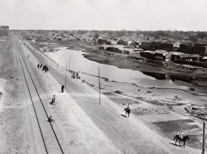 Train tracks, Peking, Beijing, China, c. 1900