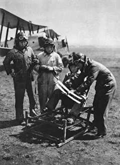Trainee Prints: Three trainee Japanese pilots