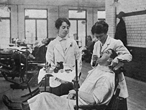 Training female dentists at the National Dental Hospital, WW1 Training female dentists at the National Dental Hospital, WW1