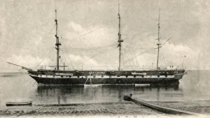 Moored Prints: Training Ship Arethusa, Greenhithe, Kent