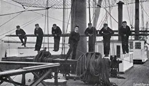 Here Prints: Training Ship HMS Conway - Boys on the Monkey Yard