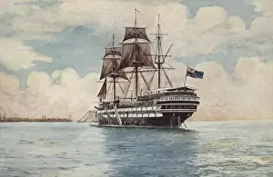1876 Prints: Training Ship Warspite, Greenhithe, Kent
