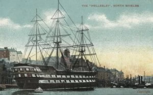 Institution Collection: Training Ship Wellesley, North Shields, Northumberland