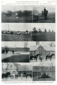 Images Dated 14th August 2019: Training on the Sussex Downs, 1902
