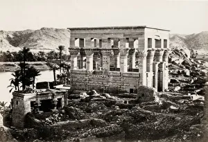 Gravestone Prints: Trajans kiosk on the Isle of Philae, Egypt