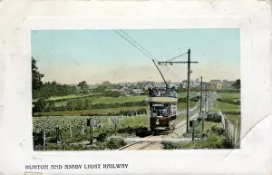 Burton Prints: Tram, Burton on Trent, Staffordshire