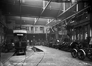 Tram Construction at Belfast, the Engineering Shop