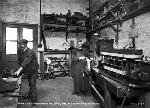 Tram Construction at Belfast, the Pattern Makers Shop