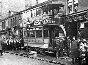 A tram crash at Pudsey