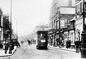 Gillingham Prints: Tram on High Street, Gillingham, early 1900s