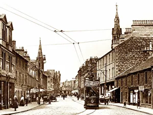 Kirkcaldy Prints: Tram on the High Street, Kirkcaldy, early 1900s