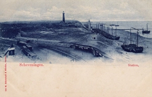 Hague Gallery: Tram railway station, Scheveningen, Netherlands