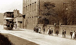 Rawtenstall Prints: A tram in Rawtenstall, early 1900s