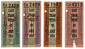 Tickets Prints: LAST TRAM RUN TICKET