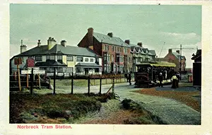 Blackpool Prints: Tram Station, Norbreck, Lancashire