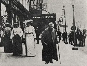 Vagrant Prints: Tramp outside Empire Theatre, Leicester Square, London