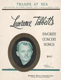 Tramps Gallery: Tramps at sea by Lawrence Tibbett - Music Sheet Cover