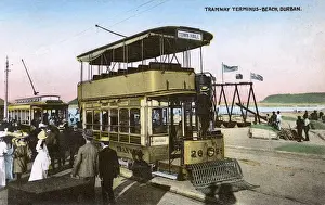 Tramway terminus, Durban, Natal Province, South Africa
