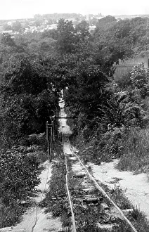 Tramway, Tregargus China Clay Quarry, St Stephen, Cornwall
