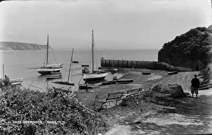 Abersoch Prints: Tranquil Harbor Scene