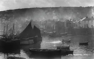 Tranquil Harbor Scene in Mousehole