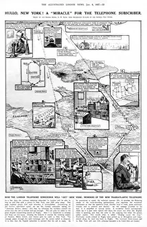 Communication Prints: Transatlantic communications: telephoning London to New York