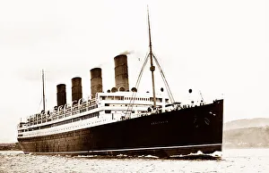 Aquitania Prints: Transatlantic Cunard liner RMS Aquitania
