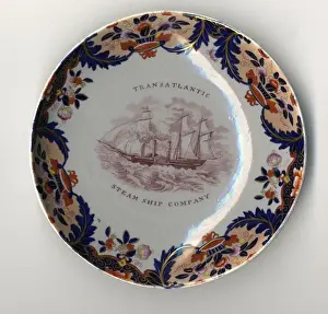 Transatlantic Steam Ship Company, ironstone saucer