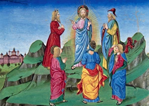 Apostles Collection: Transfiguration of Jesus in the presence of James, Peter