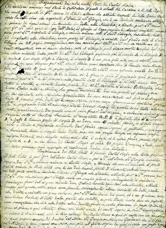 Castel Prints: Translation of Back of Manuscript Map of Castel Rosso -1