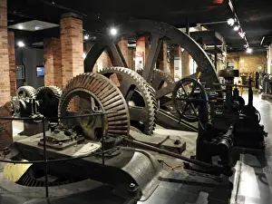 Transmission Prints: Transmission group of the rollin mill Falk, made in 1867 in