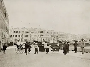 Transport - rickshaws and carrying chair, Hong Kong