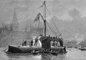 Cleopatras Collection: Transporting Cleopatras Needle