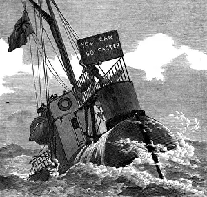 Notice Prints: Transporting the obelisk: Cleopatras needle at sea
