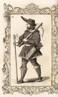 Quiver Prints: Travel costume of a Scandinavian man, 16th century