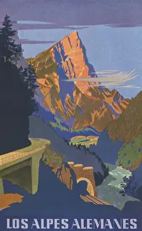 Travel poster (German Alps)