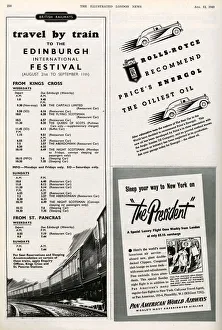 Images Dated 1st March 2018: Travel by train to the Edinburgh International Festival