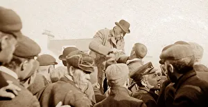 Travelling dentist, May Fair, Ballyclare, Ireland in 1883