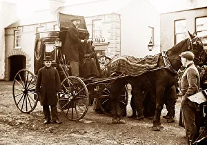 Travelling dentist, May Fair, Ballyclare, Ireland in 1883