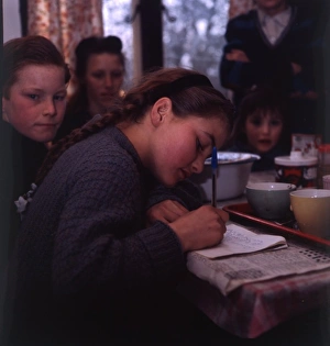 Children doing Homework