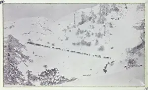 Altitude Prints: Travelling through the snow, Jelep La Pass above Sedonchen approaching Gnatong
