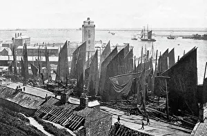 Trawler Fleet - North Shields Docks Victorian period