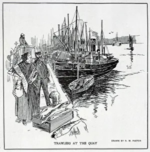 Working Class Prints: Trawlers at Aberdeen