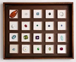 Tray of Precious Gemstones